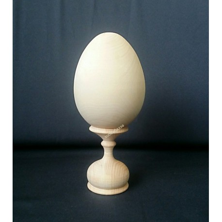 Деревянное Яйцо 12 см + подставка, купить