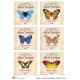 Декупажная карта Vintage butterflies A4