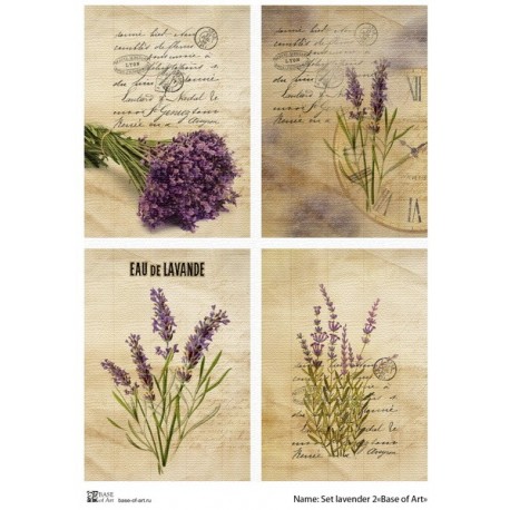 Декупажная карта Set lavender 2