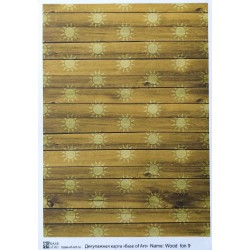 Декупажная карта Wood fon 9