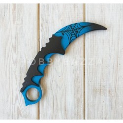 Нож сувенирный CS GO Керамбит паутина голубой