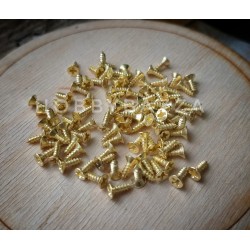 Шуруп 6*2 мм (комплект 10 шт) золото
