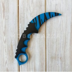 Нож сувенирный CS GO Керамбит голубой тигр