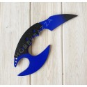 Нож сувенирный CS GO Керамбит двойное жало синий