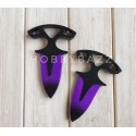 Тычковый нож сувенирный CS GO фиолетовый
