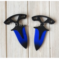 Тычковый нож сувенирный CS синий (пара)