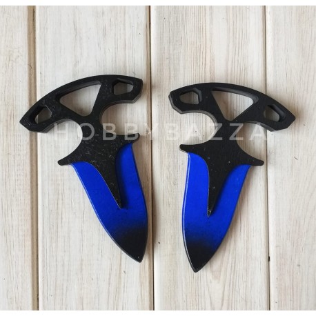 Тычковый нож сувенирный CS синий (пара)
