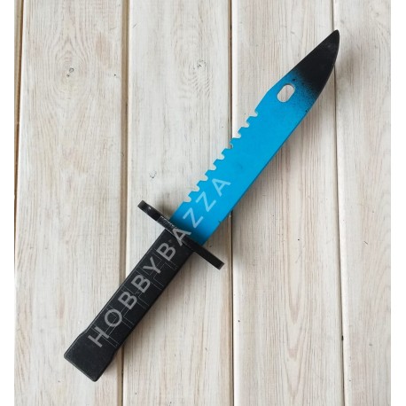 Штык-нож сувенирный CS голубой