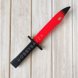 Штык-нож сувенирный CS красный