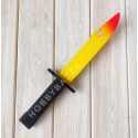 Штык-нож сувенирный CS GO желтый