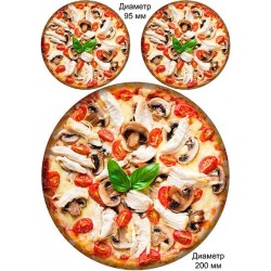 Декупажная карта А4 Сырная доска Пицца