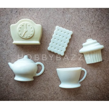 Пластиковый декор Чайный набор ( 5 элементов)