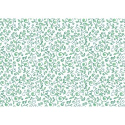 Декупажная карта Листочки ( зеленая)