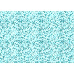 Декупажная карта Морозный узор синий фон