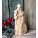Резной Дед Мороз с мешком ( 25 см) Богородская резьба