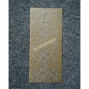 Наклейка контурная Снежинки золотая голография