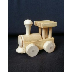 Деревянная игрушка Паровозик с кабиной из сосны