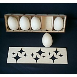 Набор пасхальных яиц с ленточкой (6.5 см)