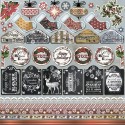 Бумага для скрапбукинга "Мелодии Рождества" Декор 16,5x16,5см