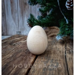 Деревянной яйцо 7,5 см ( массив липы) с подрезом, деревянная заготовка для творчества купить