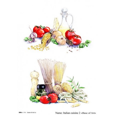 Декупажная карта Italian cuisine 2 Base of art