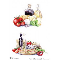 Декупажная карта Italian cuisine 1 Base of art