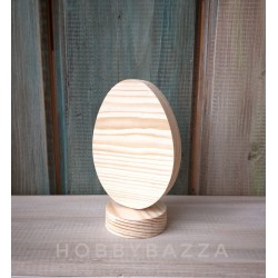 Деревянное Яйцо 10 см из массива сосны на подставке, заготовку купить